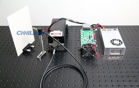 Customized Fiber Coupled Laser with Guiding Laser Beam